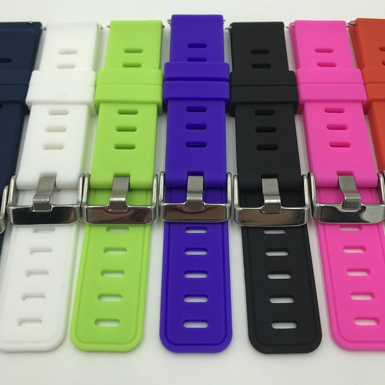 Pure Color Silicone Strap For Smart Watch