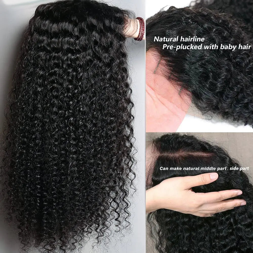Curly Glueless Wigs Human Hair Ready To Wear 13x6 Deep Wave Hd Lace Front Human Hair Wig Transparent Curly Water Wave Lace Wigs