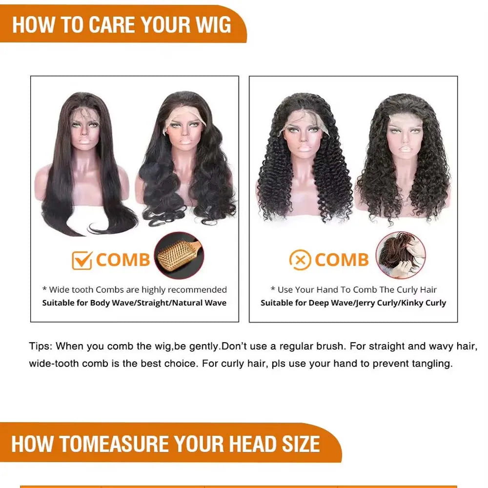 13x4 13x6 HD Transparent Lace Deep Wave Frontal Wig 40-42Inch JerrlyCurly Lace Front HumanHair Wig For Deep Curly Water Wave Wig
