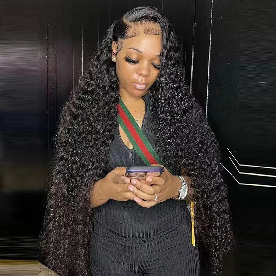 Curly Glueless Wigs Human Hair Ready To Wear 13x6 Deep Wave Hd Lace Front Human Hair Wig Transparent Curly Water Wave Lace Wigs
