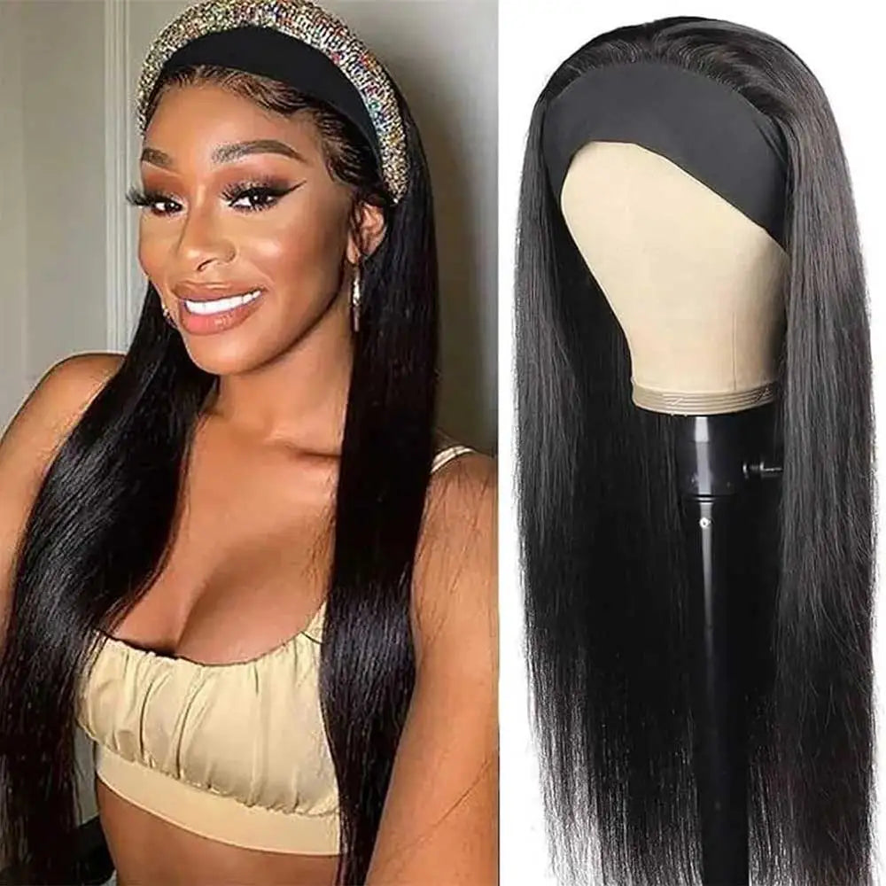 30 40 Inch Headband Wig Human Hair Body Wave Wig 200% Density Remy Human Hair Wigs For Black Women Brazilian Ready To Wear Wig