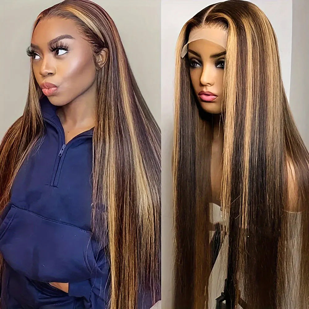 Blonde Wig Straight 613 Hd Lace Frontal Wig 13X6 13X4 Transparent Brazilian Straight Lace Front Wigs  30 34 Inch Human Hair