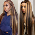 Blonde Wig Straight 613 Hd Lace Frontal Wig 13X6 13X4 Transparent Brazilian Straight Lace Front Wigs  30 34 Inch Human Hair