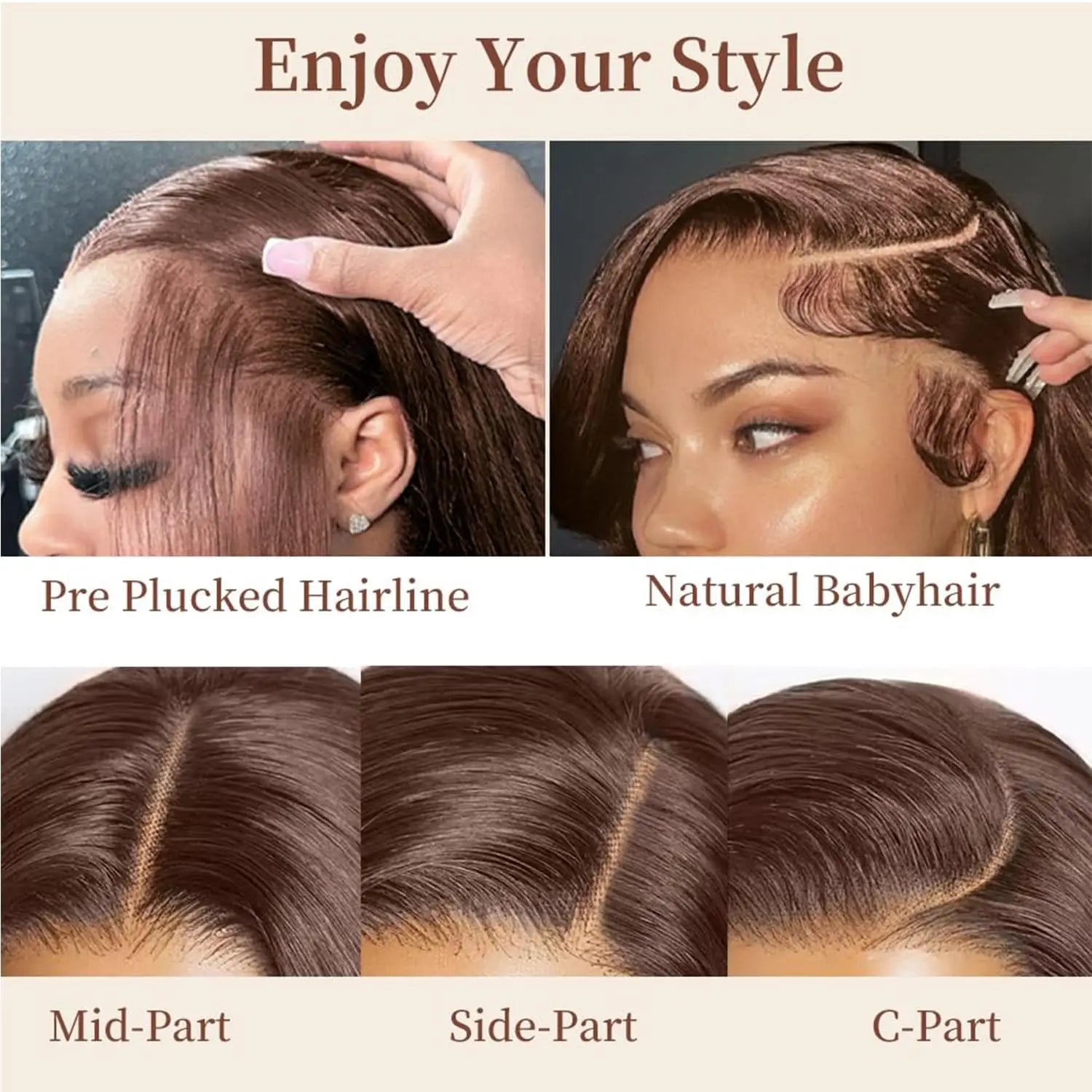 13x6 Straight Chocolate Brown Hd Lace Front Wig Human Hair Chocolate Brown 220 Density Human Hair Frontal Lace Wigs For Women