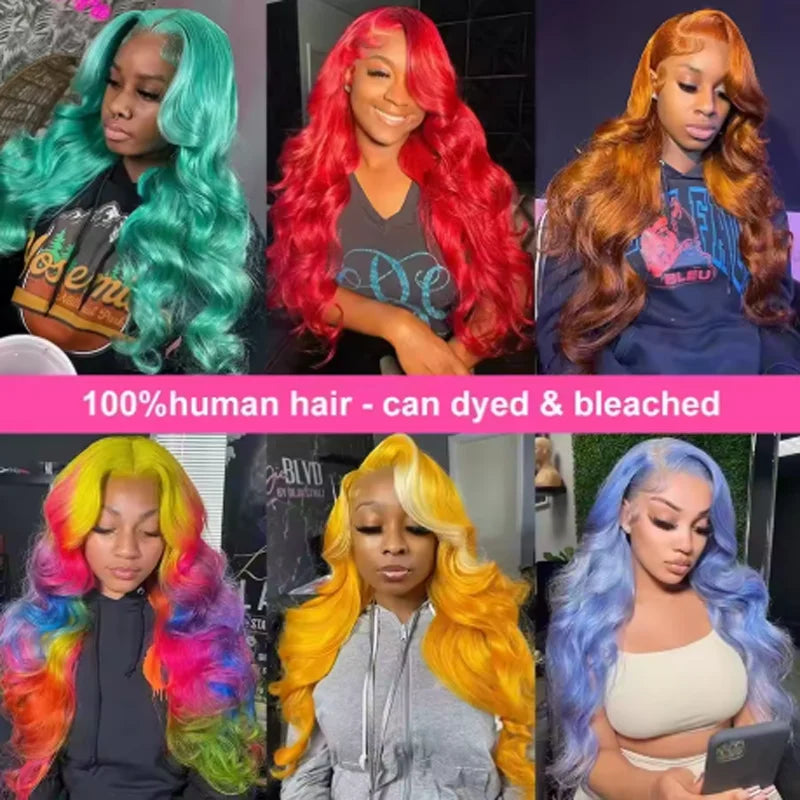 20 34 Inch 250% Density 613 Human Hair Wig 13x6 Hd Lace Frontal Wig Body Wave Lace Front Wig Honey Blonde Human hair For Women