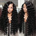 200 250 Density Water Wave 13x4 13x6 Hd Transparent Lace Front Wigs For Women Deep Wave Lace Frontal Wigs Curly Human Hair Wigs