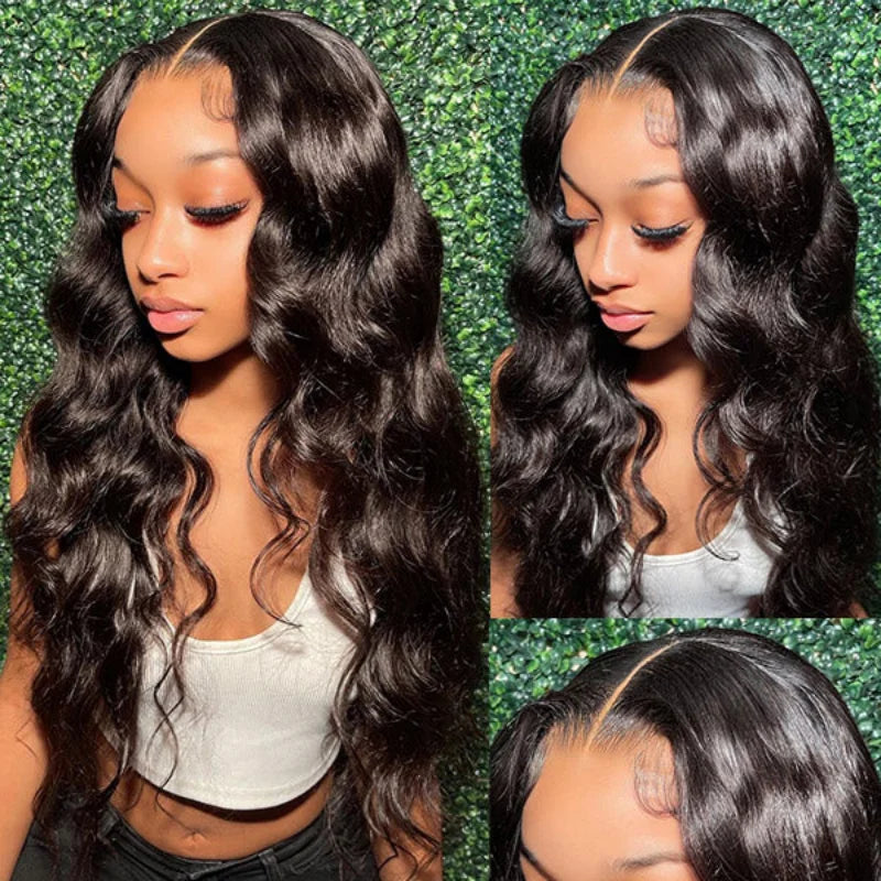 13x6 Body Wave Lace Front Wigs Human Hair Pre Plucked 200% Density HD Lace Frontal Wigs Human Hair For Women