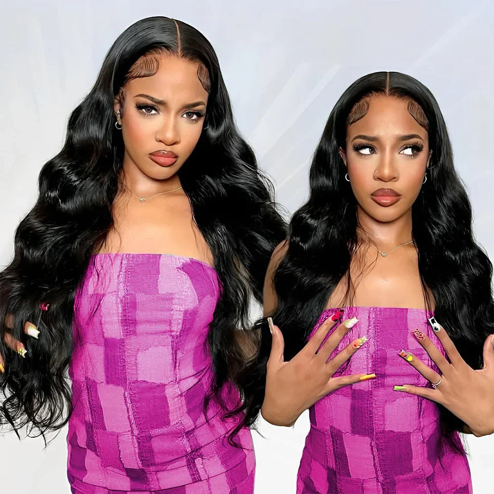 13x6 Body Wave Lace Front Wigs Human Hair Pre Plucked 200% Density HD Lace Frontal Wigs Human Hair For Women