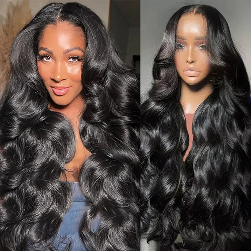 13x6 Body Wave Lace Front Wigs Human Hair Pre Plucked 200% Density HD Lace Frontal Wigs Human Hair For Women
