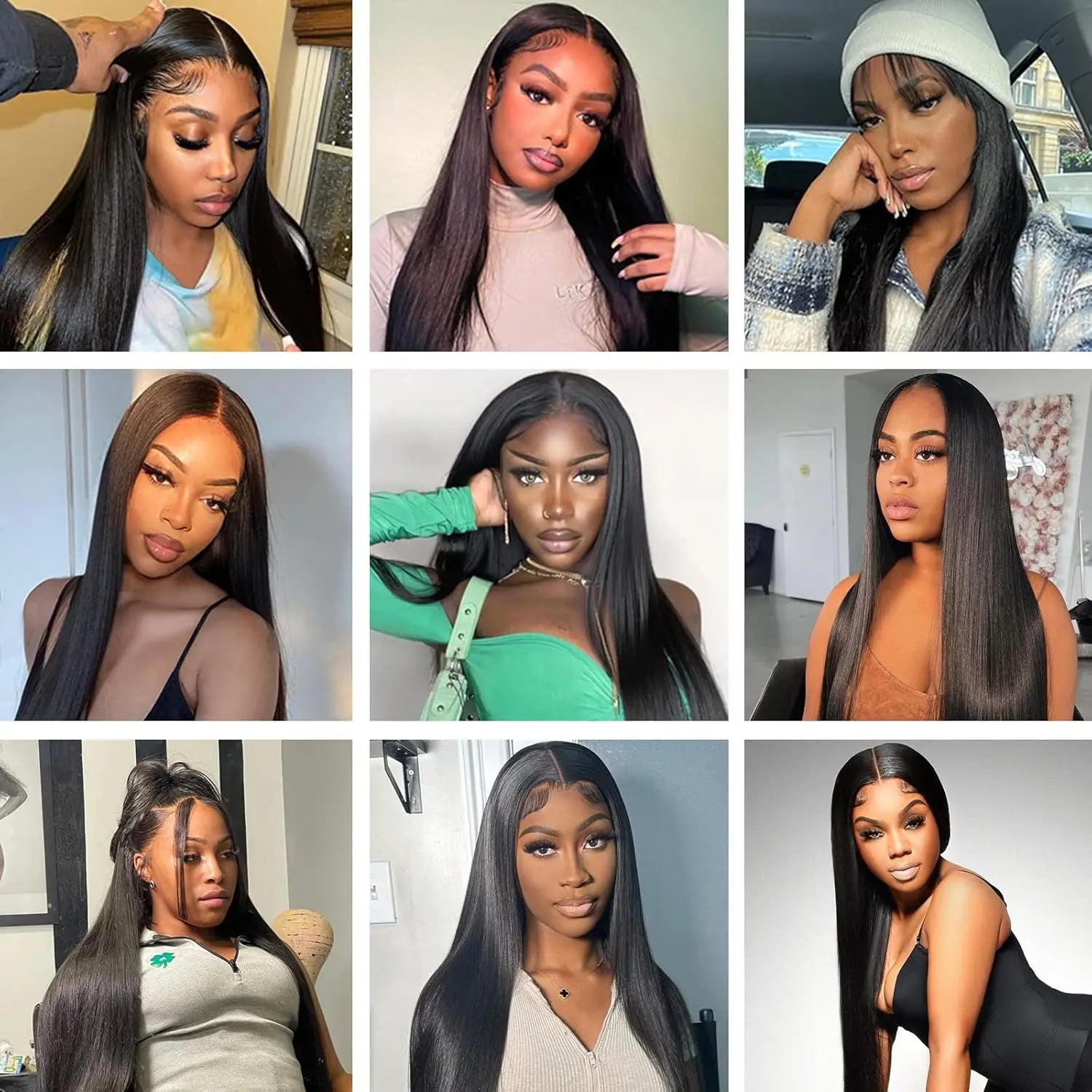 200% Density 42 Inch HD Lace Front Human Hair Wigs Straight 13x4 Transparent Lace Frontal Human Hair Wigs Pre Plucke For Women