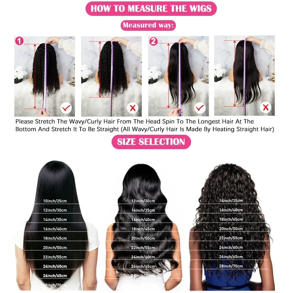 #4 Chocolate Brown Straight Human Hair Wig 13x6 Hd Lace Human Hair Wig 13x4 Lace Front Wig 200% Density Brazilian Hair For Women