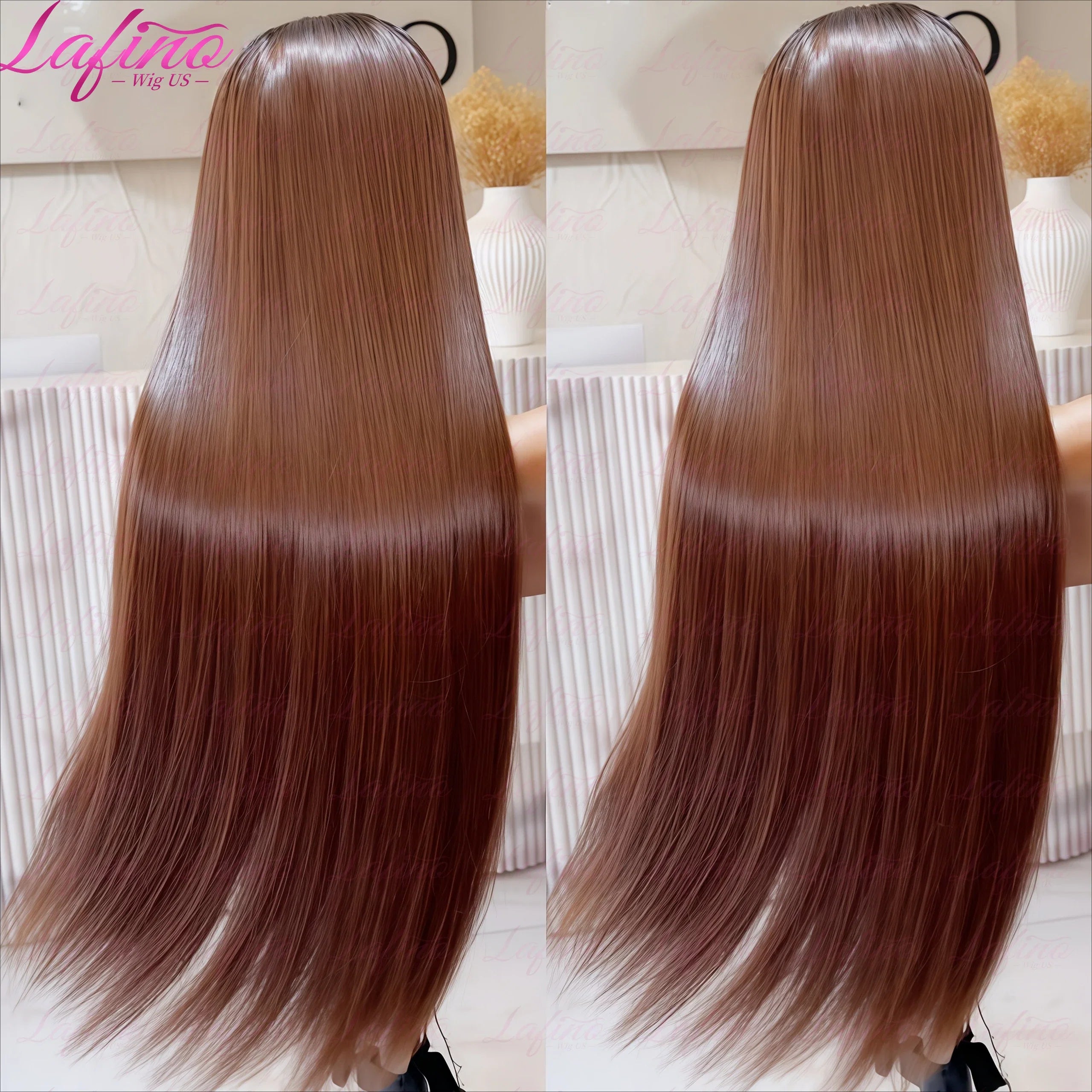 #4 Chocolate Brown Straight Human Hair Wig 13x6 Hd Lace Human Hair Wig 13x4 Lace Front Wig 200% Density Brazilian Hair For Women