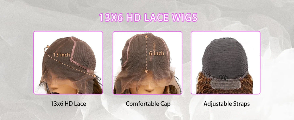 32 36 Inch Highlight Wig Human Hair Deep Wave 13X6 Hd Lace Frontal Wig 13X5 4/27 Ombre Brown Blonde Lace Front Wigs For Women
