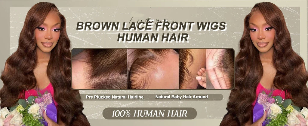 13x4 Chocolate Brown Body Wave Lace Front Wig 30 36 Inch 100% Brazilian Human Hair Wigs Lace Front Wig 13x6 Brown Wig For Women