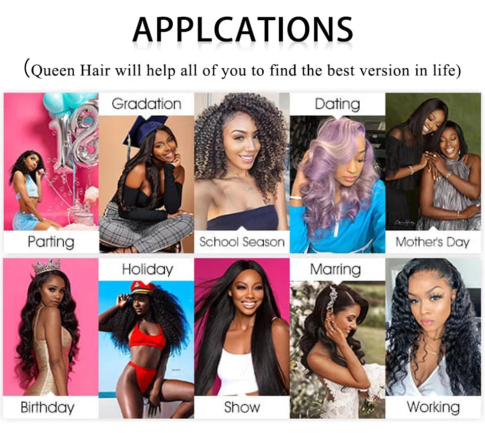 Queen Hair Loose Deep Real HD Lace Wig Raw Hair Pre Plucked Full Frontal 13x6 13x4 5x5 6x6 Closure Melt Skin Lace HD Lace Wig