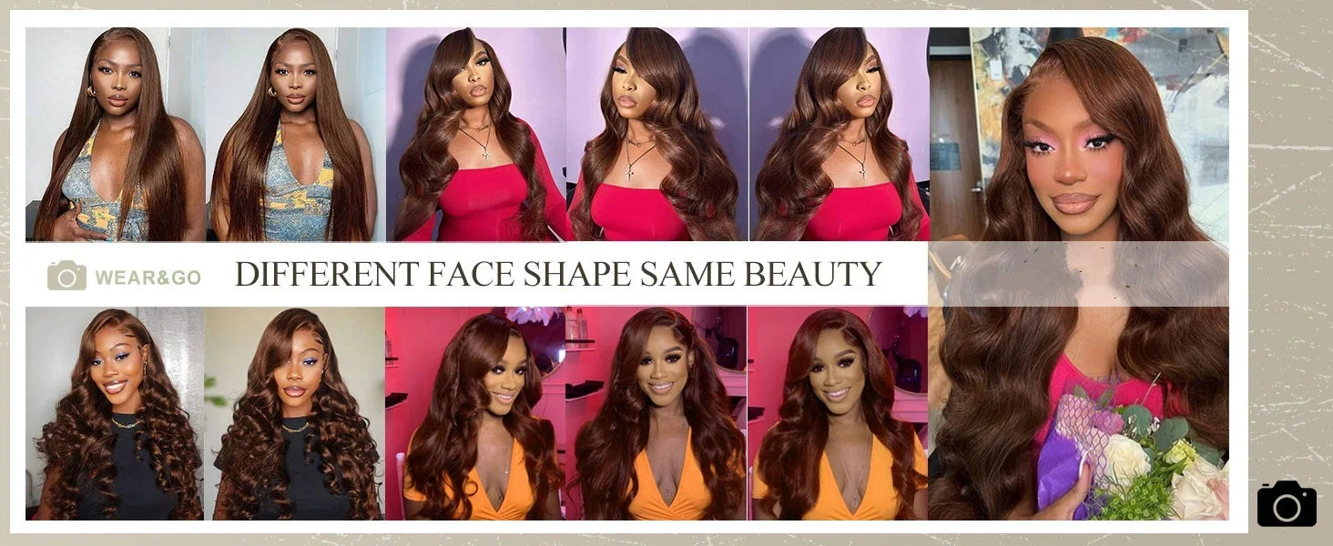 13x4 Chocolate Brown Body Wave Lace Front Wig 30 36 Inch 100% Brazilian Human Hair Wigs Lace Front Wig 13x6 Brown Wig For Women