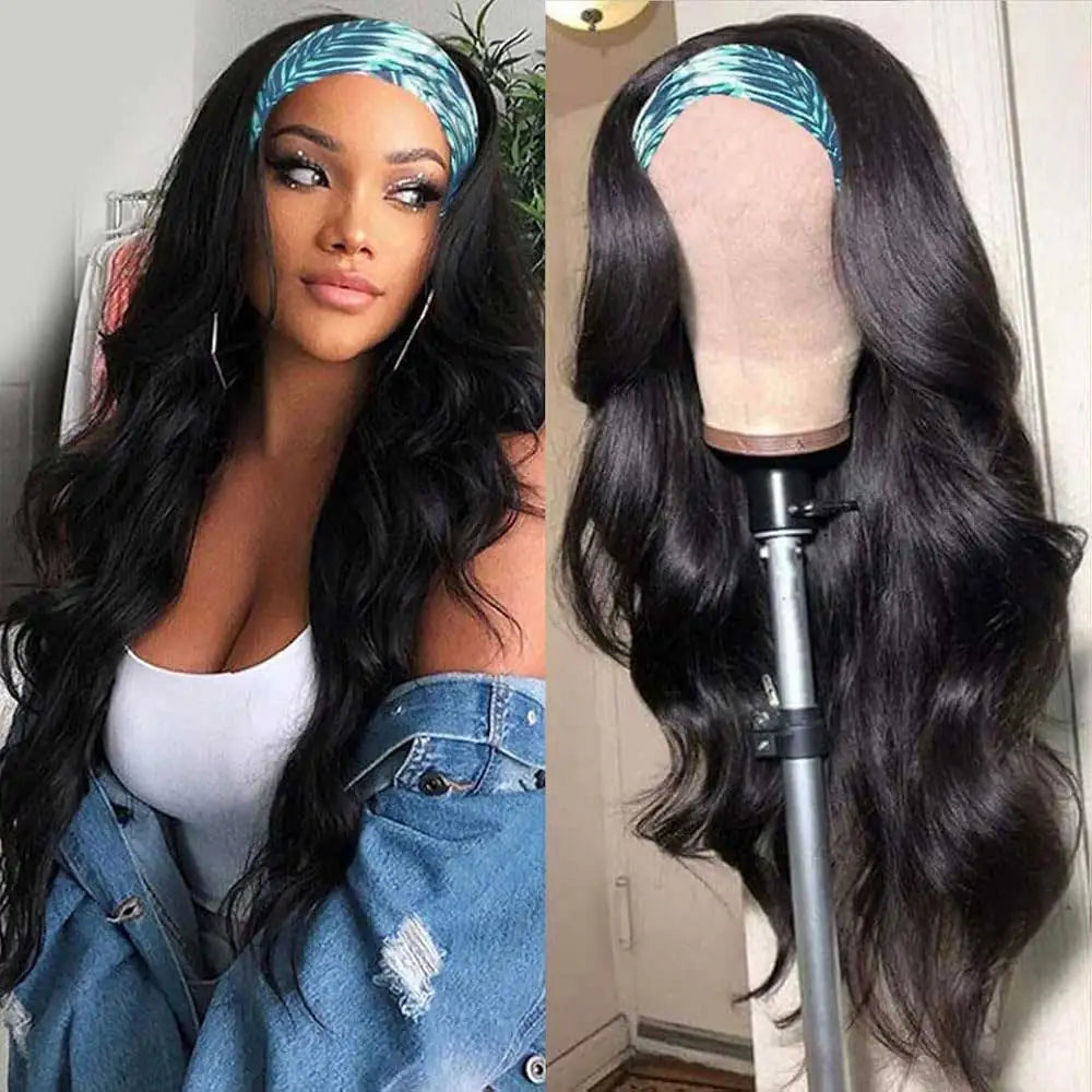 30 40 Inch Headband Wig Human Hair Body Wave Wig 200% Density Remy Human Hair Wigs For Black Women Brazilian Ready To Wear Wig