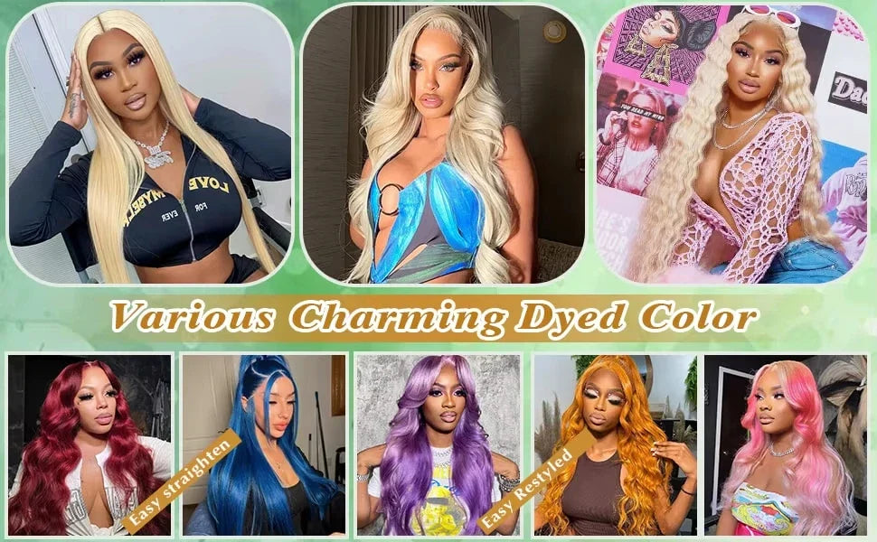 200 Density 613 Human Hair Wig 13x6 Hd Lace Frontal 40 Inch Blonde Human Hair Wig Pre Plucked BrazilianBody Wave Lace Front Wigs