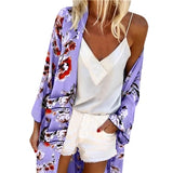 2019 Long Kimono Mujer Women's Blouse Fashion Boho Print Sunscreen Sheer Loose Summer Cardigan Beachwear Cover Up blusas mujer