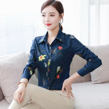 Women's blouse office chiffon blouse shirt casual tops plus size blusas mujer de moda 2019 White 5XL blouses