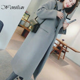 Winter Wool Coat Women Jackets Casual Women's Blend Coat Full Sleeve Long Jackets New Fashion Outwear Pocket Manteau Femme Hiver