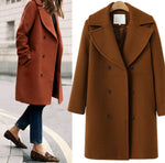 New Coat Women Plus Size Women's Coat Women's Coat Abrigos Mujer Invierno New Hot Sale Women Clothing Manteau Femme Woolen Coat