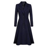 Long Woolen Coat Female 2019 Autumn Winter Fashion New Suit Collar Single-Breasted Wool coat Women's Outerwear manteau femme 3XL